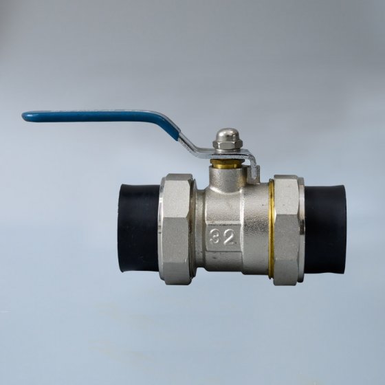 PE雙活接銅球閥